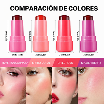 Rubor para tus mejillas, tinte para tus labios ( pack 4 tonos)