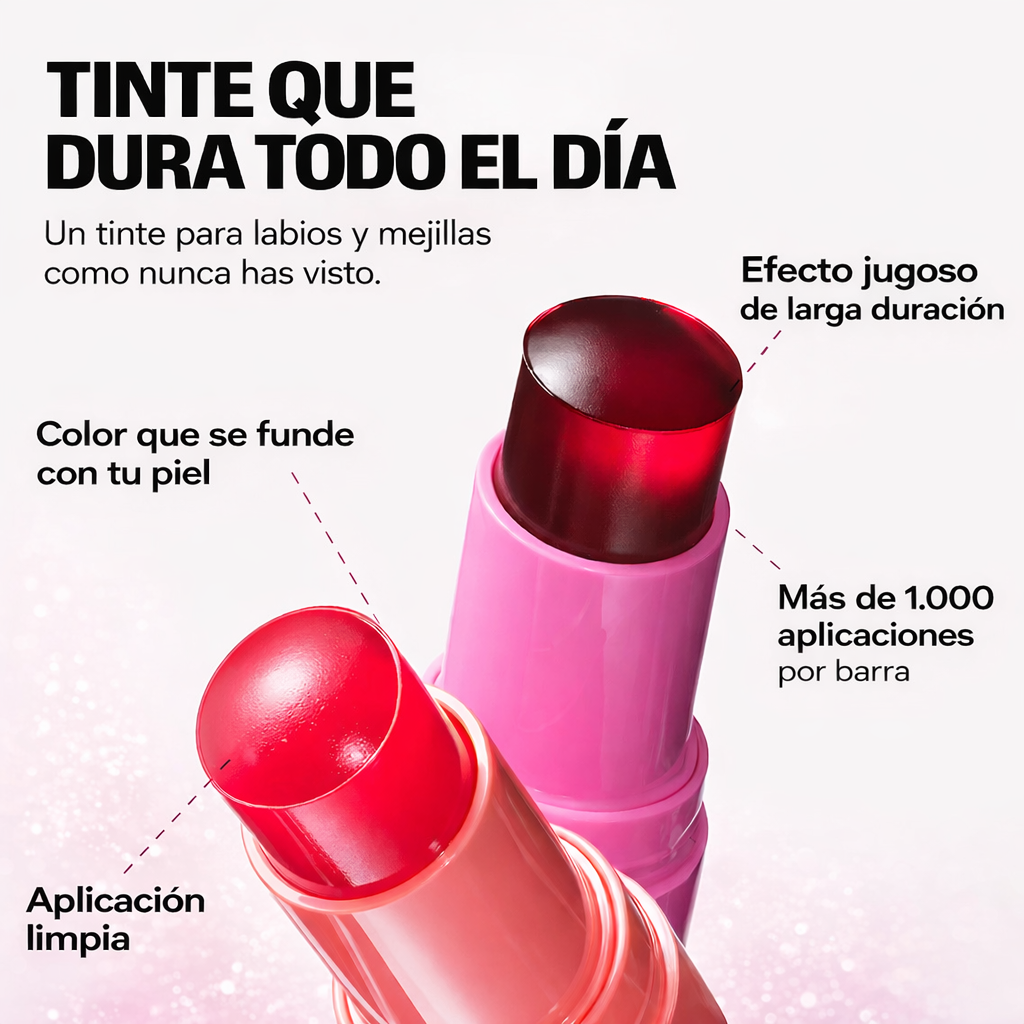 Rubor para tus mejillas, tinte para tus labios ( pack 4 tonos)