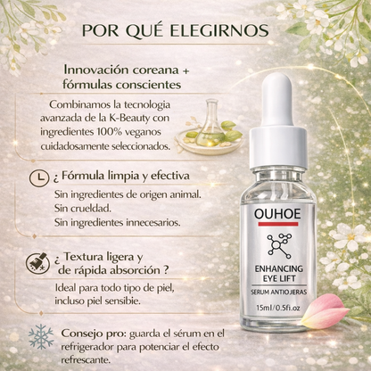 Sérum Antiojeras, Despierta tu Mirada Luminosa y Fresca . OHUOE