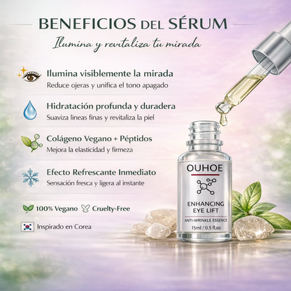 Sérum Antiojeras, Despierta tu Mirada Luminosa y Fresca . OHUOE